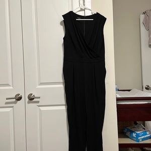 Talbots black jumpsuit with pockets. Petite 12. Worn once to a wedding.
